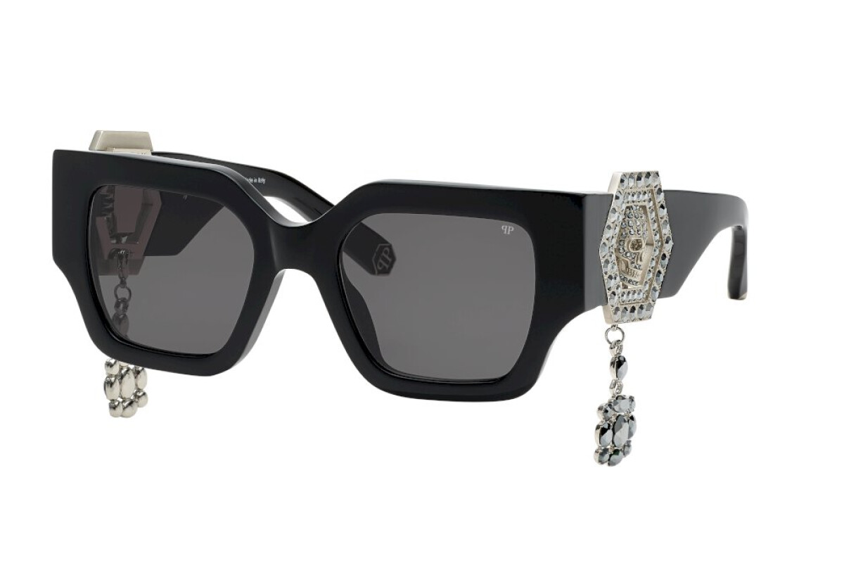 Philipp Plein - Sunglasses Square - Black/Silver